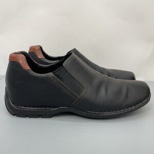 Cole Haan Zeno Driving Loafers Shoes Slip On Leather Split Toe Black Mens 12